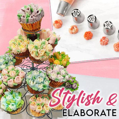 Lighteme Cake Decorating - Set of 14 pieces incl. FREE piping bag