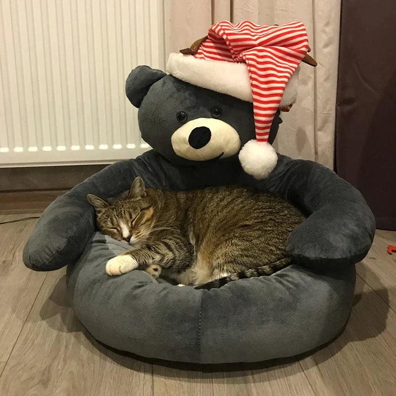 Canapé Lighteme Bear - Siège moelleux idéal pour les animaux de compagnie ou les tout-petits