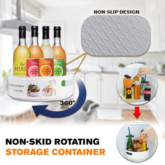 Lighteme Multi-Function 360 Degree Rotating Storage Container (3 Sizes)