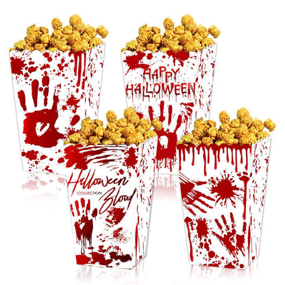 Lot de 4 boîtes à pop-corn Halloween Lighteme