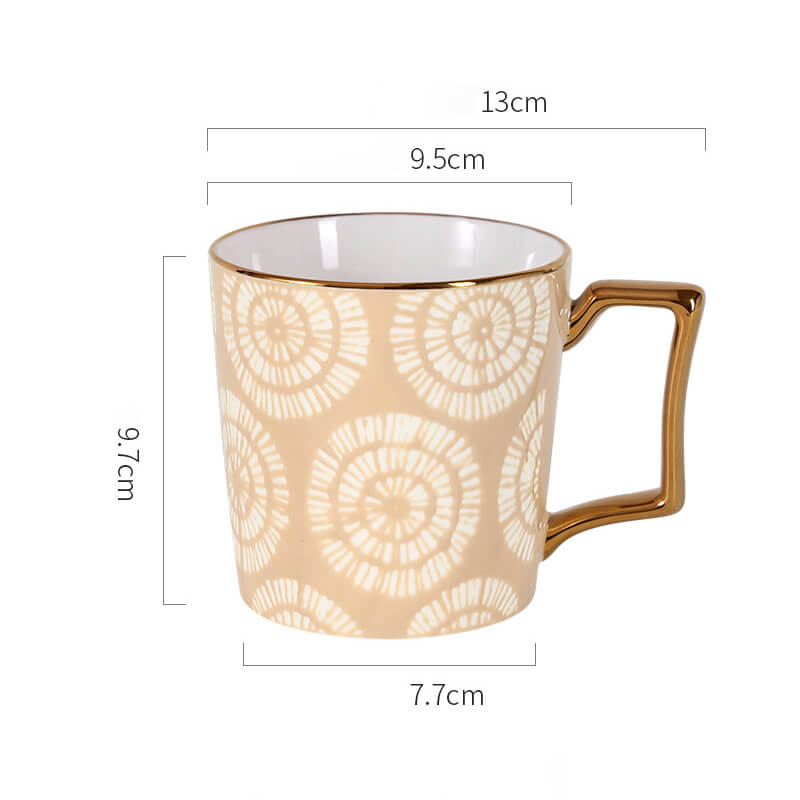 Lighteme Keramiktasse mit Batikmuster