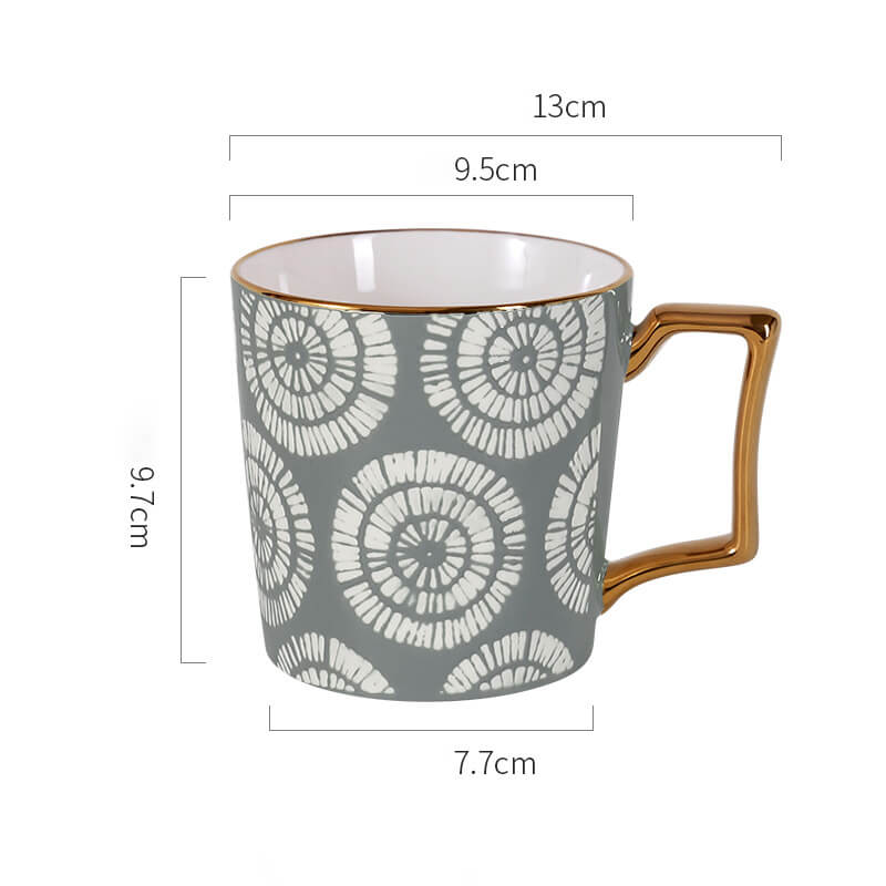 Lighteme Keramiktasse mit Batikmuster