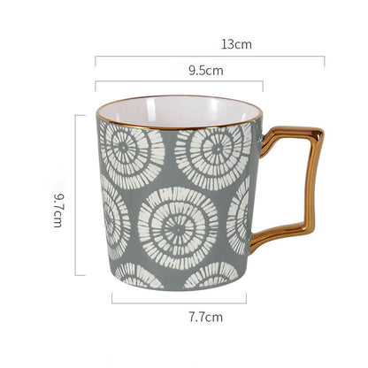 Lighteme Keramiktasse mit Batikmuster