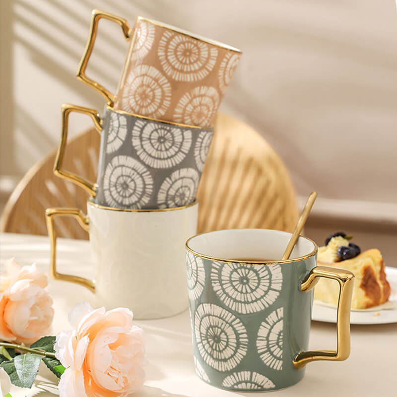 Lighteme Keramiktasse mit Batikmuster
