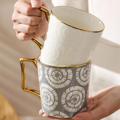 Lighteme Keramiktasse mit Batikmuster