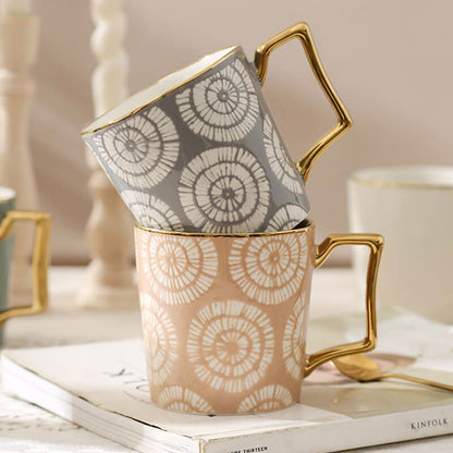 Lighteme Keramiktasse mit Batikmuster