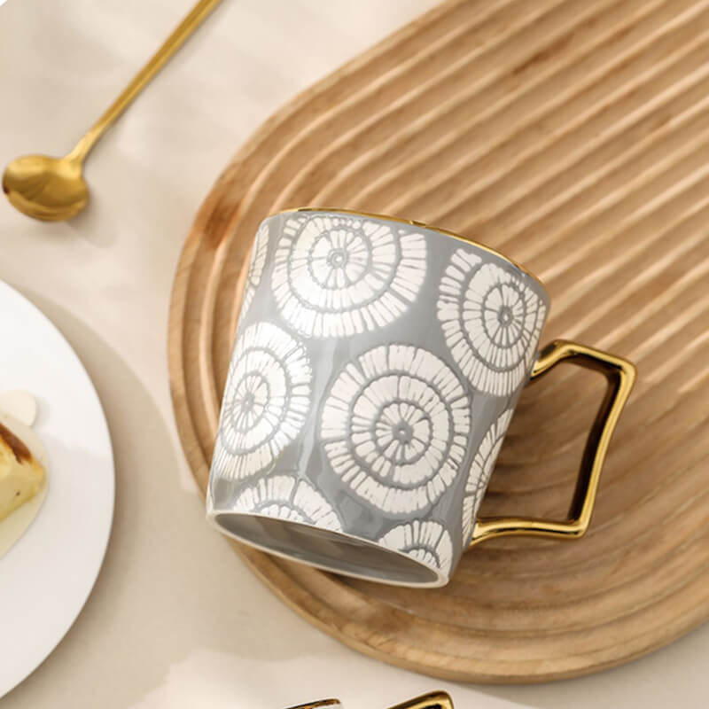 Lighteme Keramiktasse mit Batikmuster