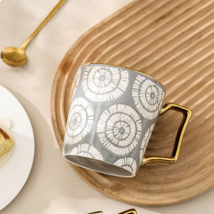 Lighteme Keramiktasse mit Batikmuster