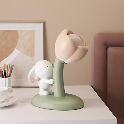 Lighteme Tulip Flowers Bunny Table Lamp