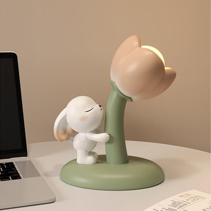 Lighteme Tulip Flowers Bunny Table Lamp