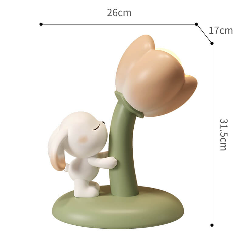 Lighteme Tulip Flowers Bunny Table Lamp