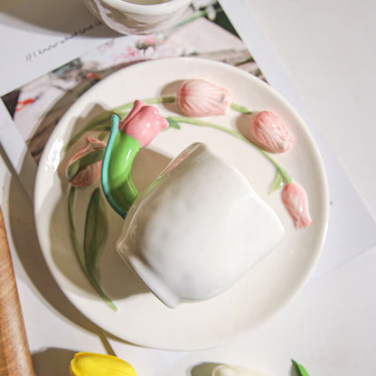 Lighteme Tulip Handle Ceramic mug