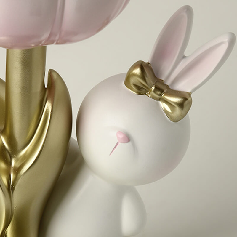 Lampe de table en résine Tulip Rabbit