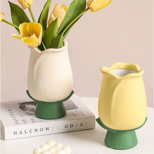 Vase en céramique en forme de tulipe Lighteme