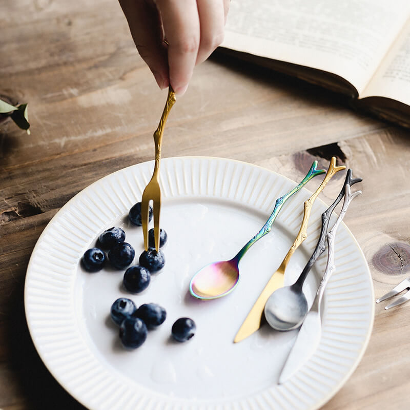 Lighteme Twig Dessertlöffel aus Edelstahl