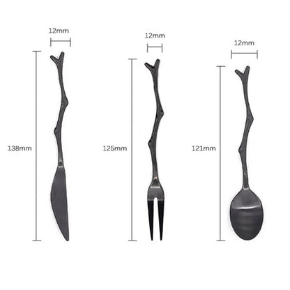 Lighteme Twig Dessertlöffel aus Edelstahl