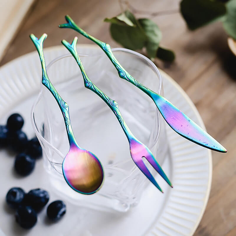 Lighteme Twig Dessertlöffel aus Edelstahl