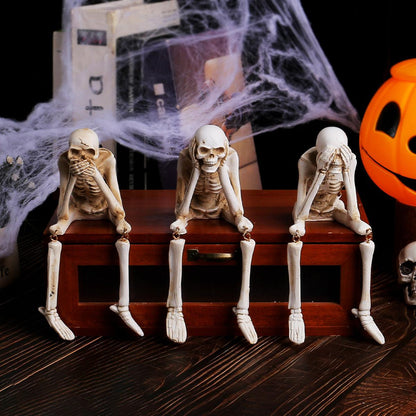 Décorations squelettes d'Halloween Lighteme | Lot de 3
