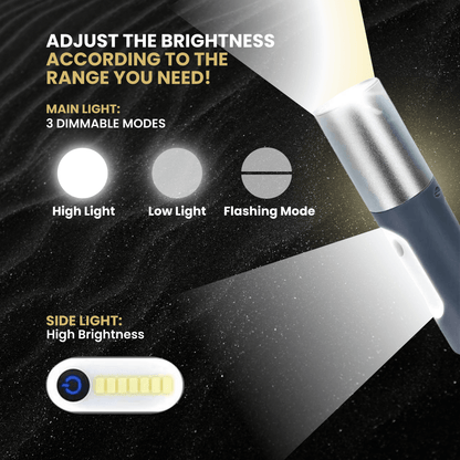 Lighteme Campingzubehör LED wiederaufladbare Taschenlampe