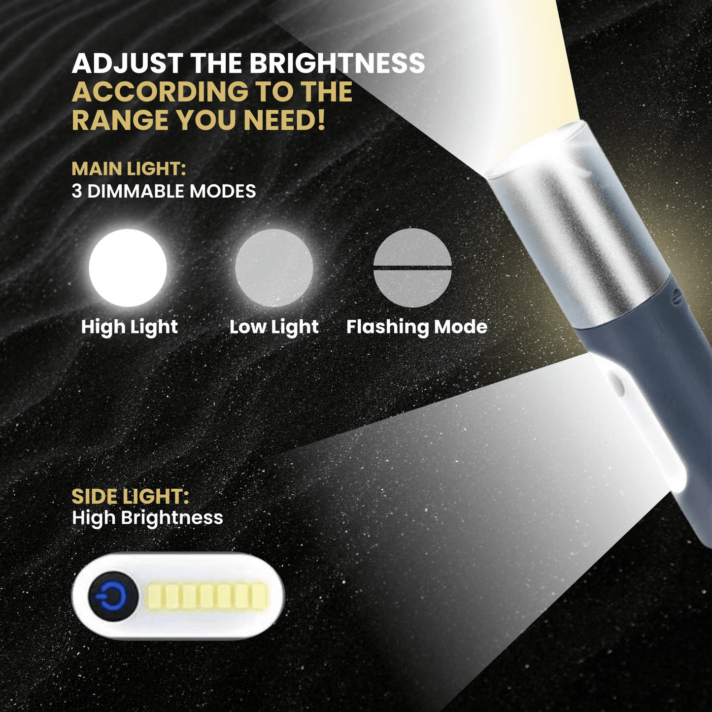 Lighteme LED wiederaufladbare Taschenlampe