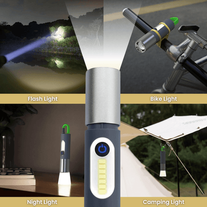 Lighteme Campingzubehör LED wiederaufladbare Taschenlampe