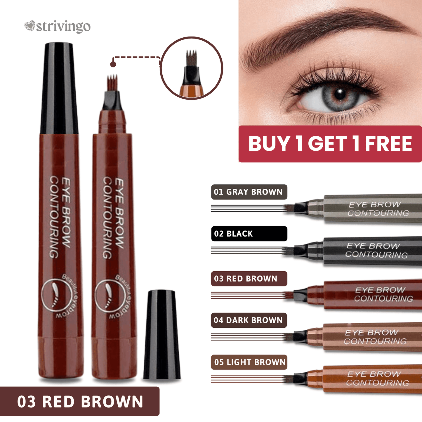 Lighteme Microblading-Augenbrauenstift (1 KAUFEN, 1 GRATIS ERHALTEN) 
