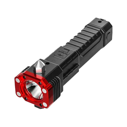 Lighteme Superhelle LED-Taschenlampe mit Sicherheitshammer