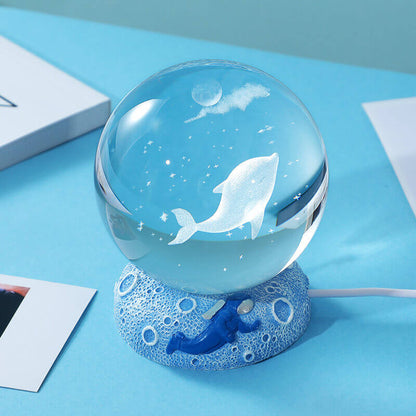 Veilleuse boule de cristal Lighteme Underwater World