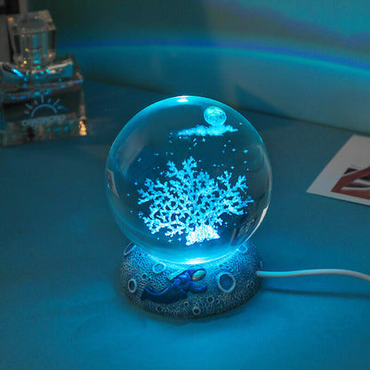 Veilleuse boule de cristal Lighteme Underwater World