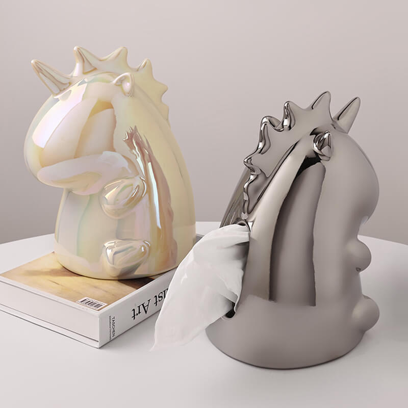 Lighteme Unicorn Ceramic Tissue Storage Box