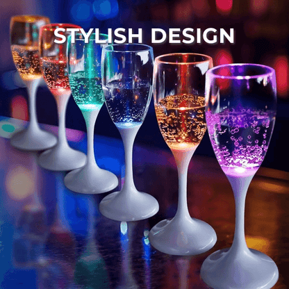 Lighteme LED-Champagnerglas | Bringen Sie mit einer funkelnden Note Licht in Ihre Feier!