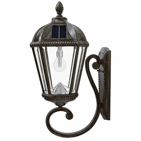 Lampe solaire murale Lighteme - Bronze patiné