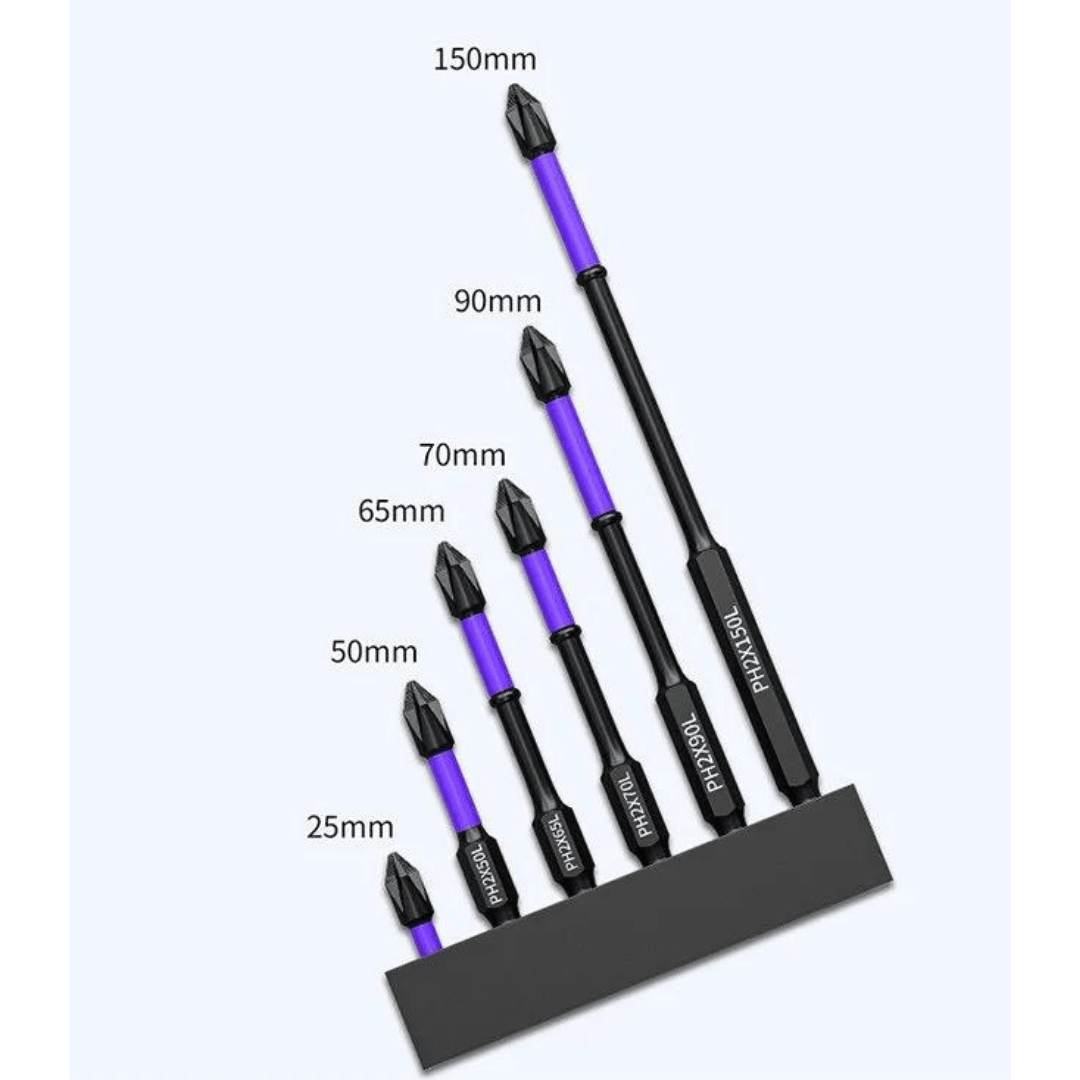 Verbesserter Bit von Lighteme mit hoher Härte und starkem Magnetismus | 6er-Set