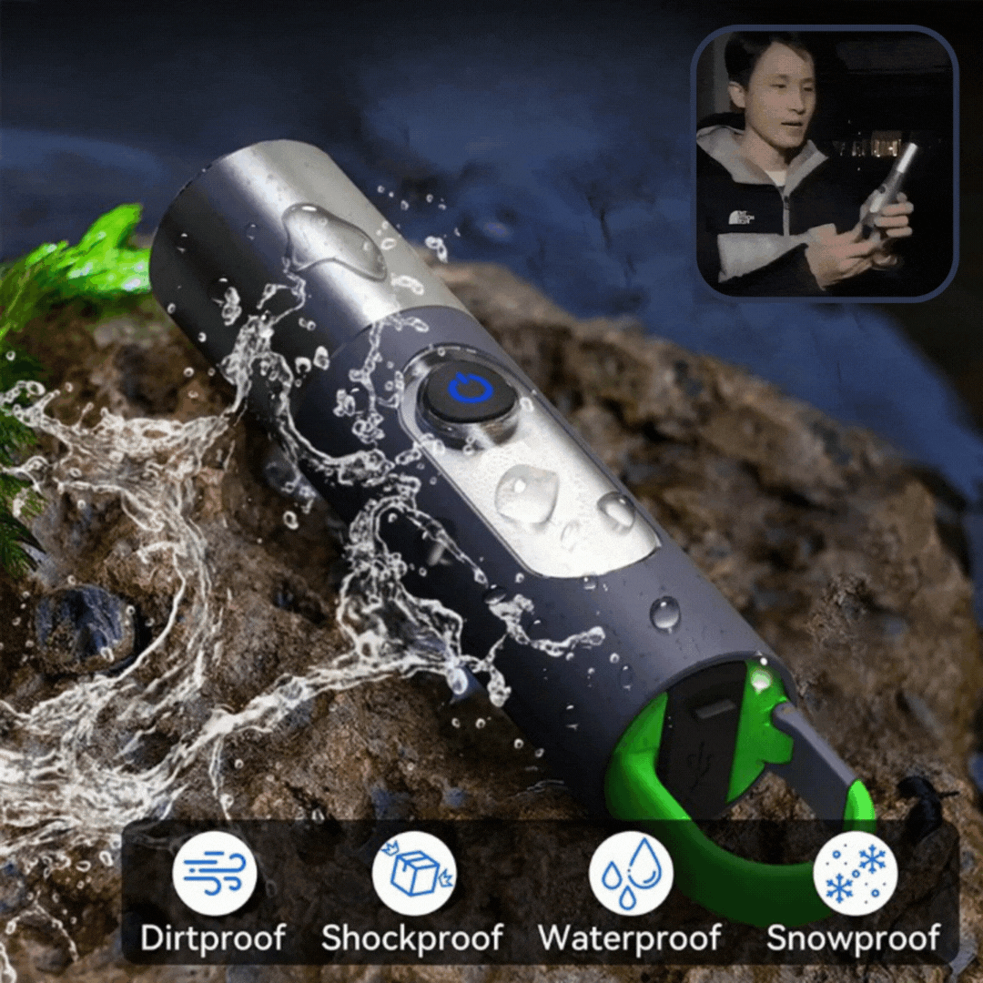 Lighteme Campingzubehör LED wiederaufladbare Taschenlampe