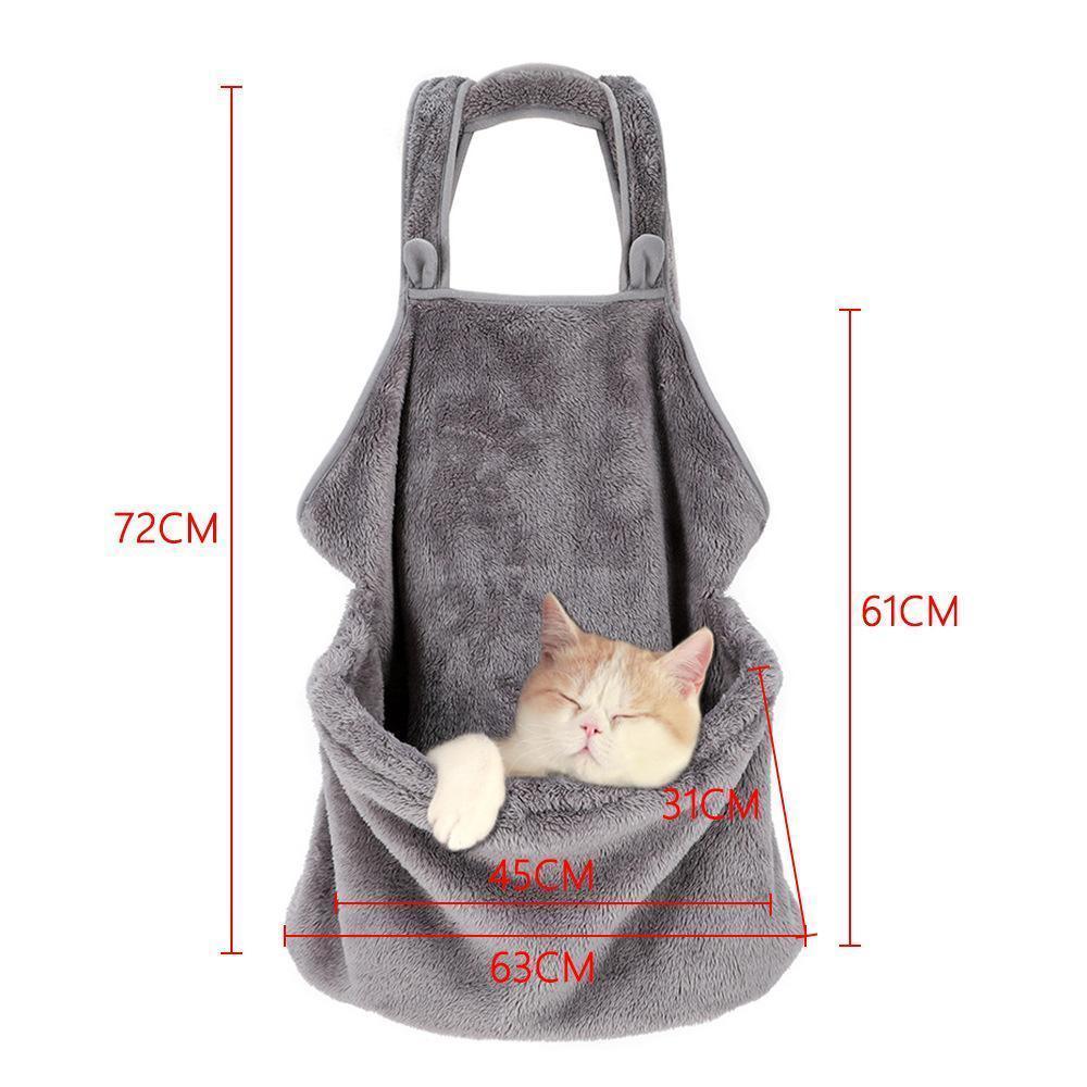 Tablier de couchage Lighteme Velvet Soft Cat, sac de voyage décontracté