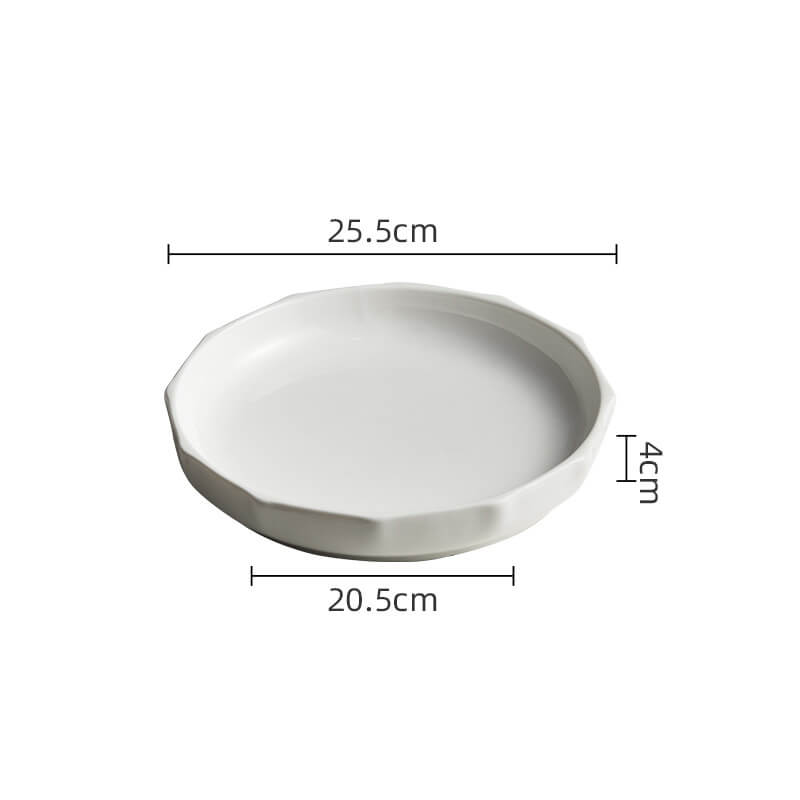Lighteme Vertical Ceramic Soup Plate