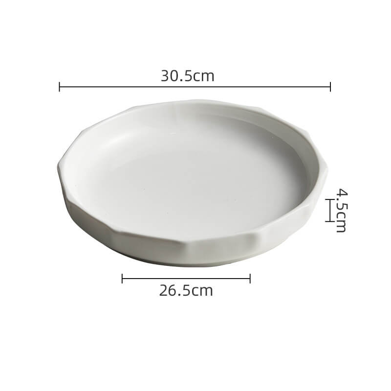 Lighteme Vertical Ceramic Soup Plate