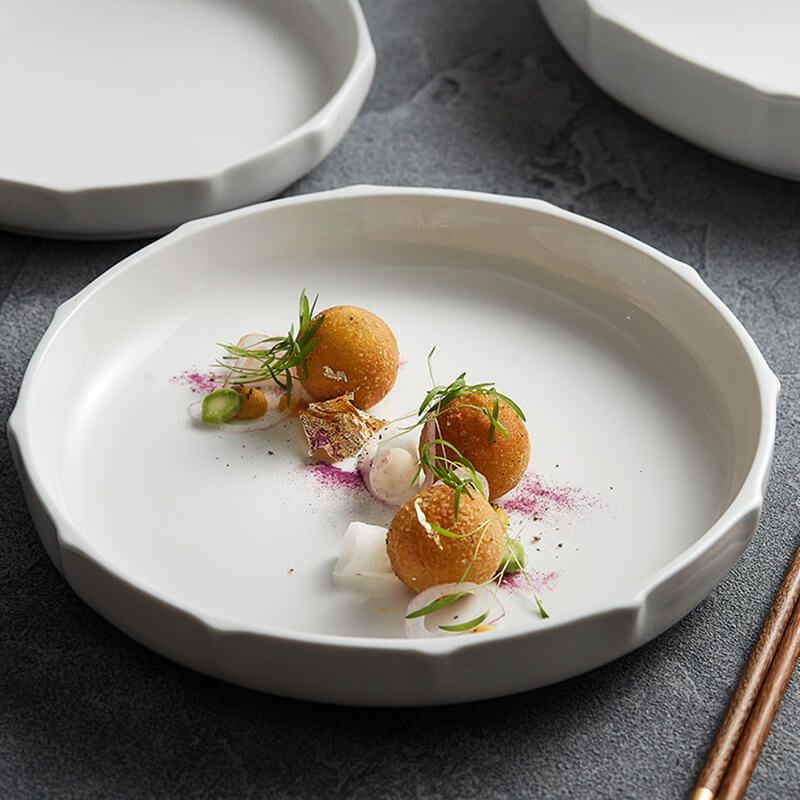 Lighteme Vertical Ceramic Soup Plate