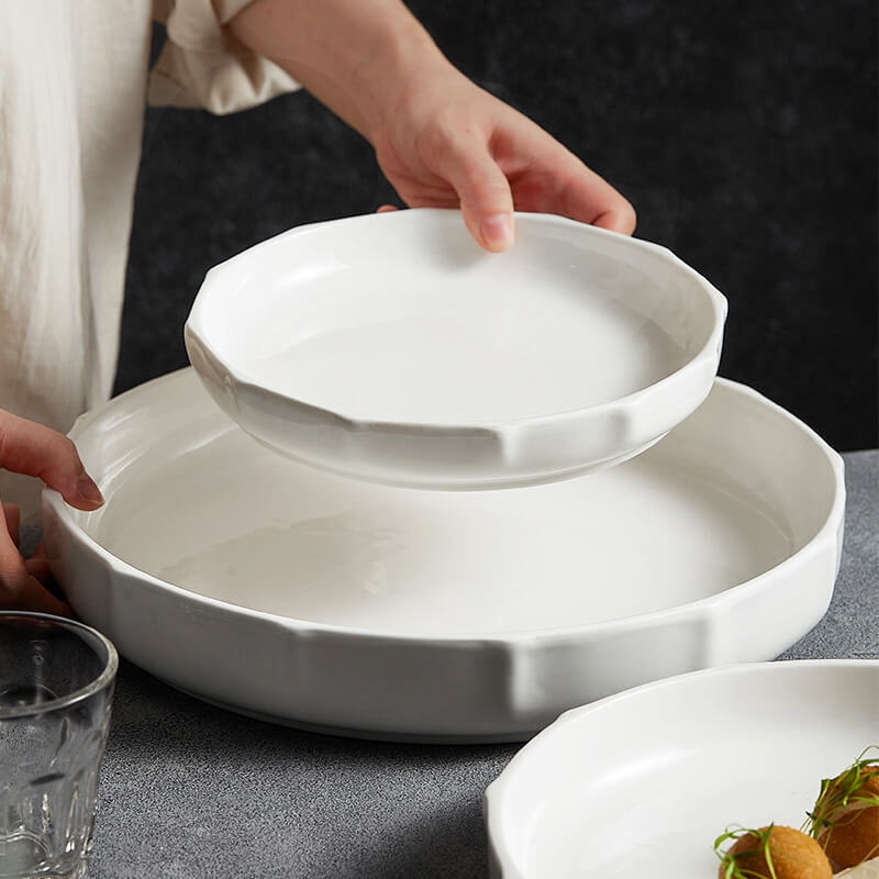 Lighteme Vertical Ceramic Soup Plate