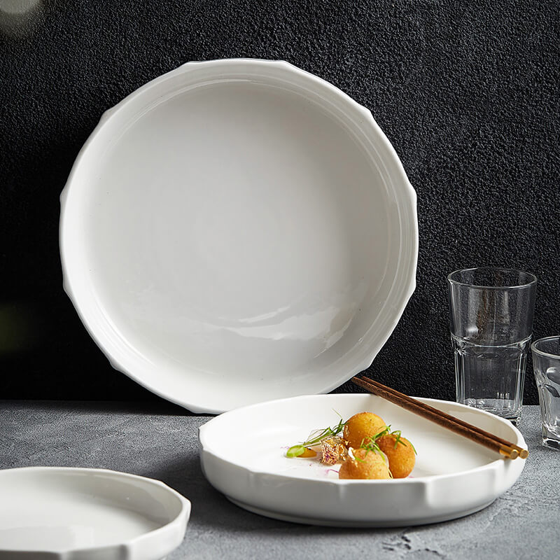Lighteme Vertical Ceramic Soup Plate
