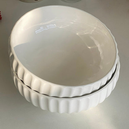 Lighteme Vertical Grain Ceramic Bowl