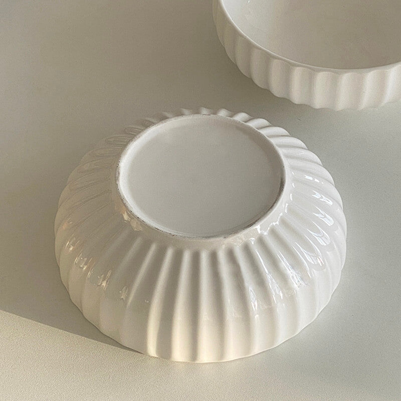Lighteme Vertical Grain Ceramic Bowl
