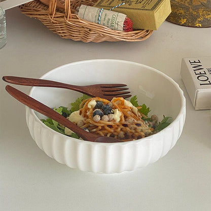 Lighteme Vertical Grain Ceramic Bowl