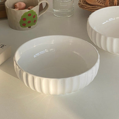 Lighteme Vertical Grain Ceramic Bowl