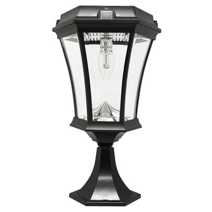 Lighteme Solar-Laternenpfahlleuchten – Solarlampe mit Glühbirne – 3-Wege-Montierung