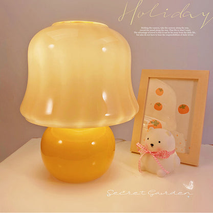 Lighteme Vintage Creamy Yellow Mushroom Lamp