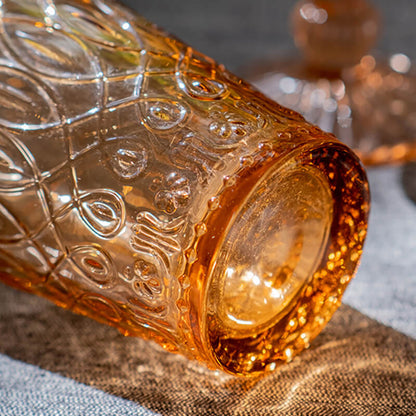 Lighteme Perlglanz-Glasbecher im Vintage-Stil mit Prägung