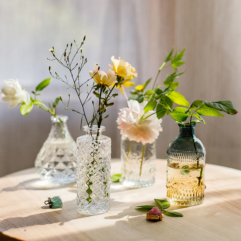 Vase en verre gaufré vintage Lighteme