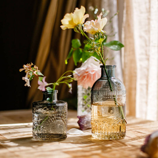 Vase en verre gaufré vintage Lighteme
