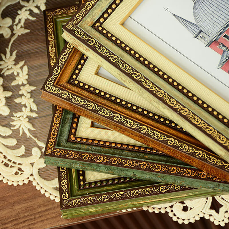 Cadre photo vintage en relief Lighteme